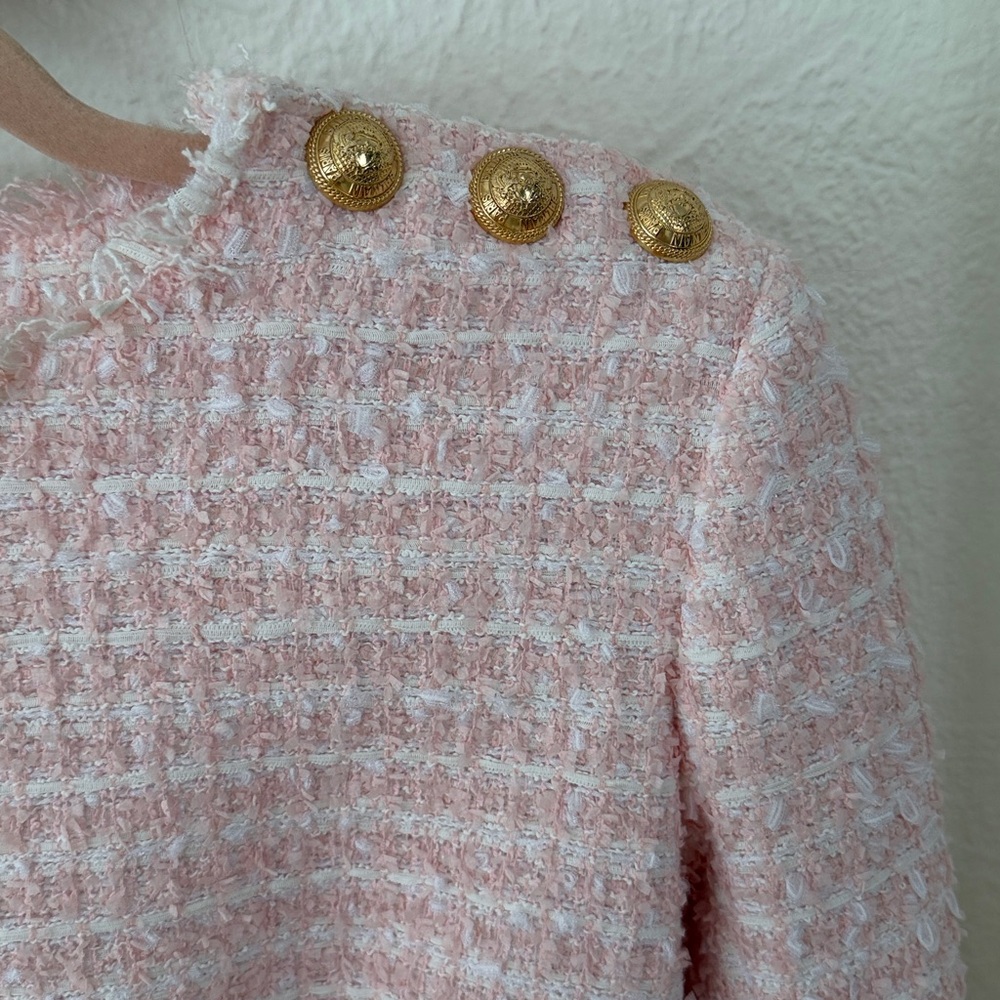 Balmain Short LS Tweed Dress - Picture 7 of 8